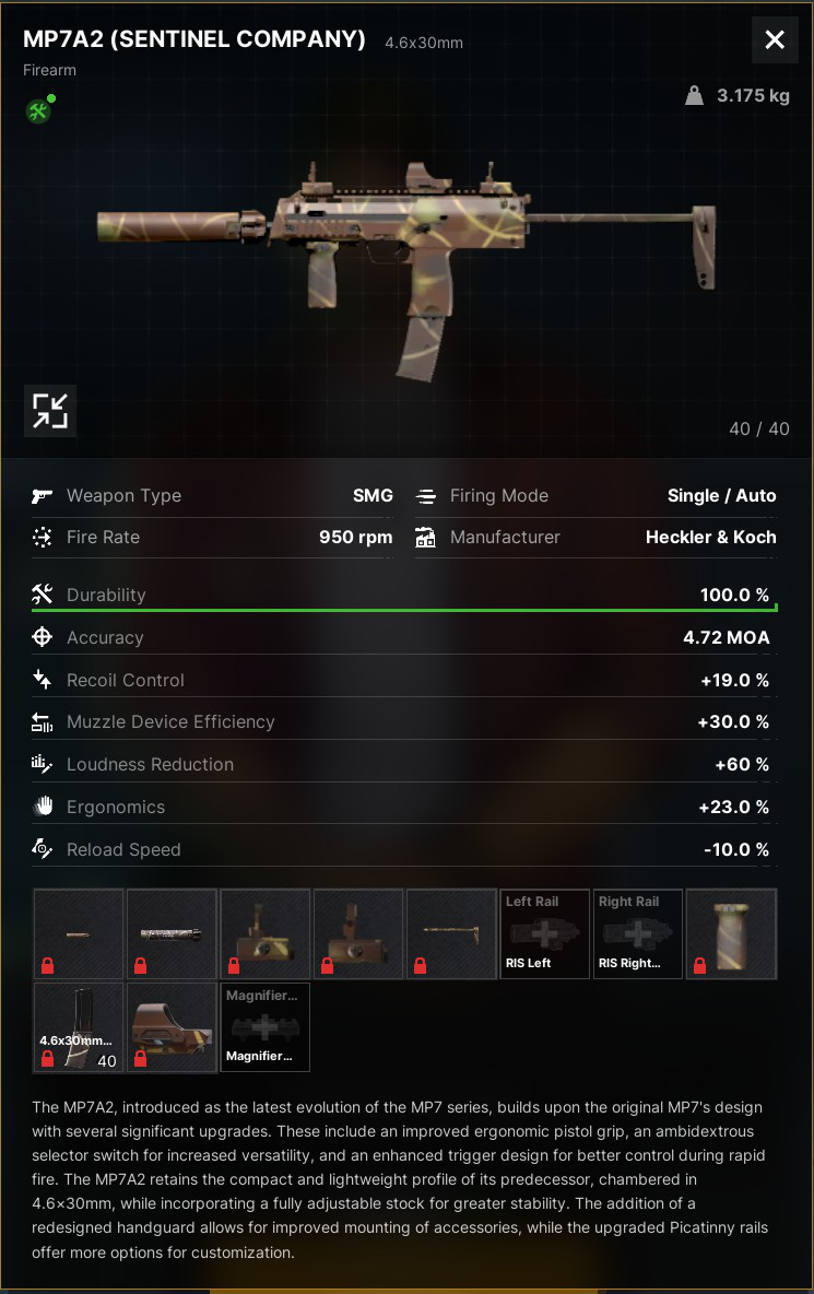 MP7A2 Sentinel Company